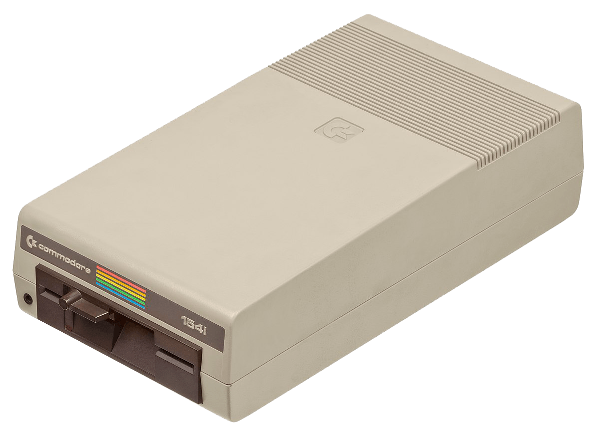 The trusty Commodore 1541 @ 300 BPS transfer rate